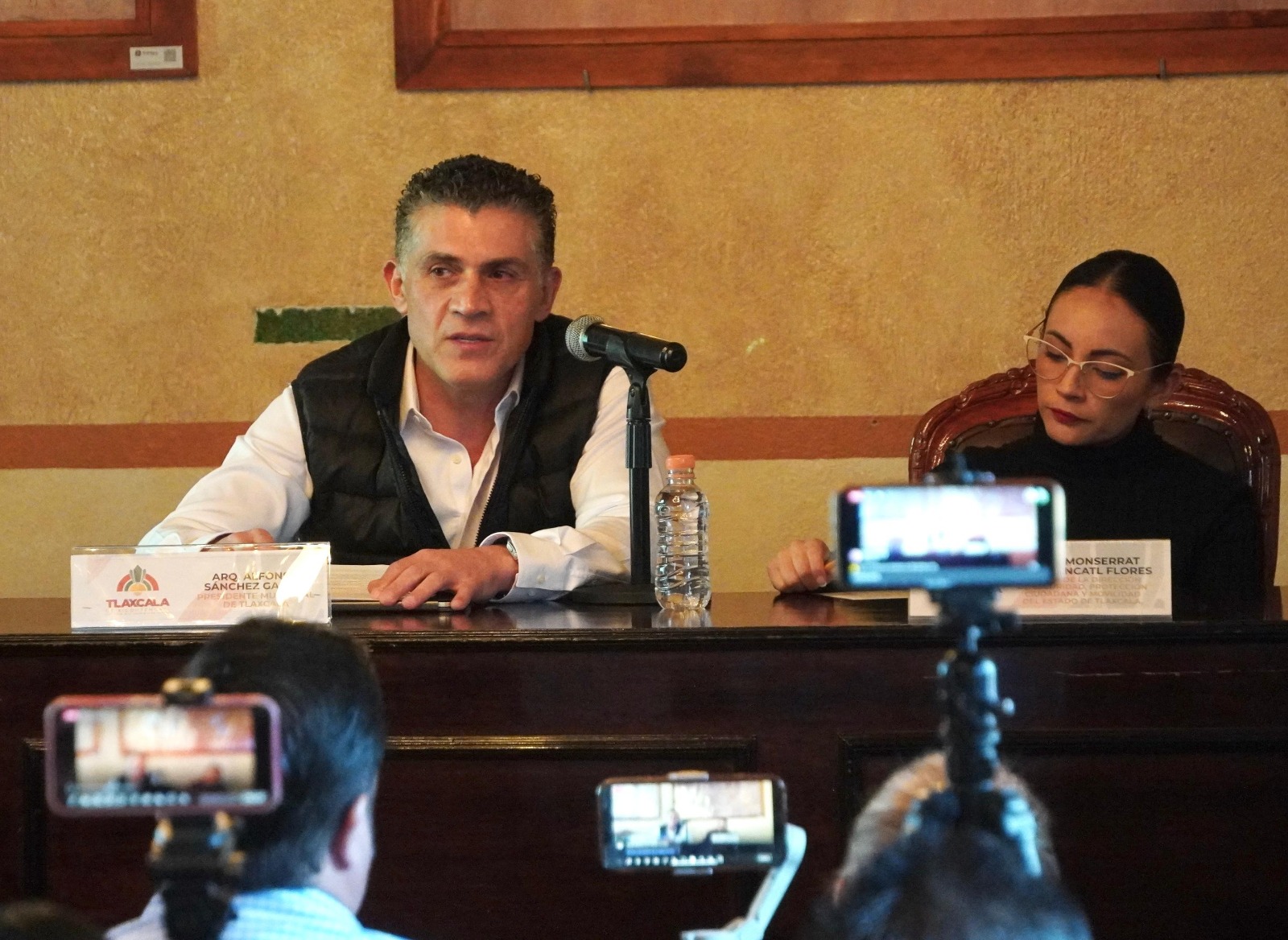 Anuncia presidente Alfonso Sánchez medidas para mejorar seguridad en el municipio de Tlaxcala de Xicohténcatl